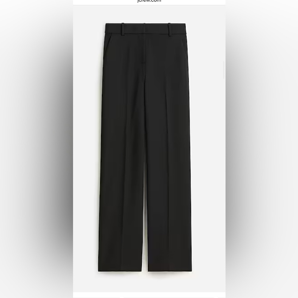 J.Crew Full-length Sydney wide-leg pant in four-season stretch, Size 6